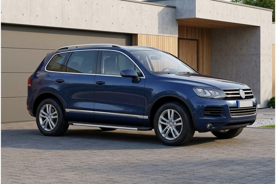 Volkswagen Touareg 2010-2018 рр. Бокові пороги Duru (2 шт., алюміній) Фото 1