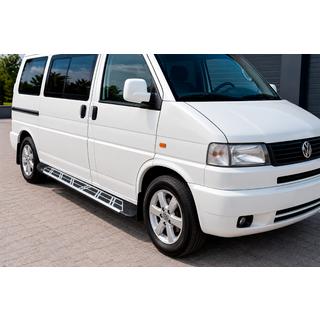 Бокові пороги Sunrise (2 шт., алюміній) Volkswagen T4 Transporter 1990-2003 рр. фото 1