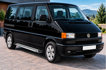 Volkswagen T4 Transporter 1990-2003 рр. Бокові пороги Line (2 шт., Алюміній) фото 1