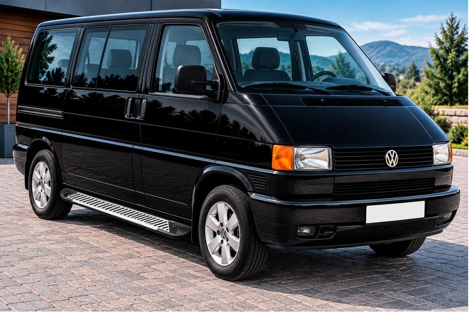 Volkswagen T4 Transporter 1990-2003 рр. Бокові пороги Line (2 шт., Алюміній) Image