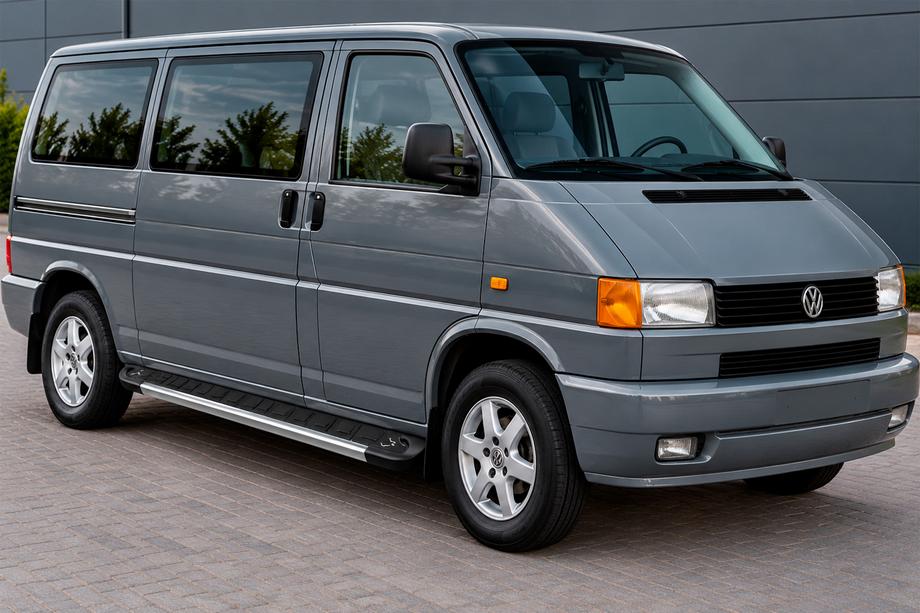 Volkswagen T4 Transporter 1990-2003 рр. Бокові пороги Duru (2 шт., алюміній) Image