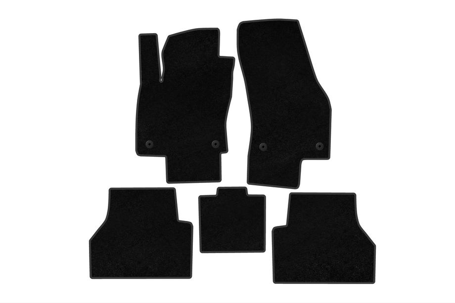 Ford Connect 2021- рр. Килимки текстильні Premium (Чорний) Фото 1
