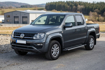 Volkswagen Amarok 2010-2022 рр. Бокові пороги RedLine V1 (2 шт., алюміній) фото 1