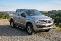 Volkswagen Amarok 2010-2022 рр. Бокові пороги Duru (2 шт., алюміній) фото 1