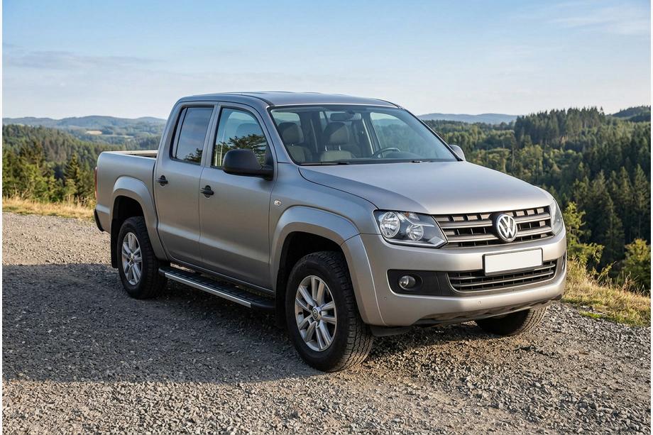 Volkswagen Amarok 2010-2022 рр. Бокові пороги Duru (2 шт., алюміній) Image