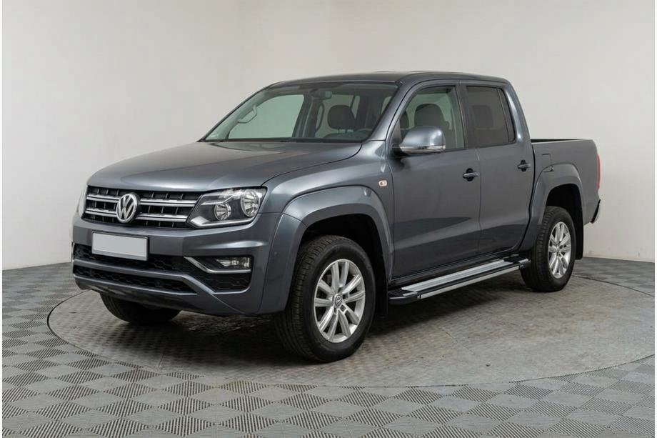 Volkswagen Amarok 2010-2022 рр. Бокові пороги Rainbow (2 шт., алюміній) Image