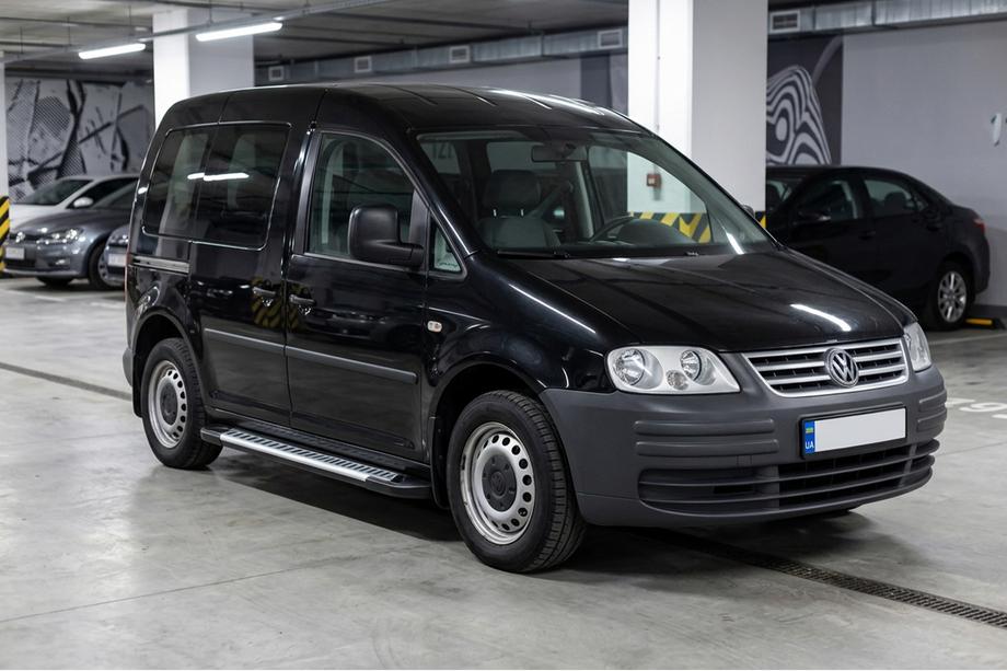 Volkswagen Caddy 2004-2010 рр. Бокові пороги Line (2 шт., Алюміній) Image