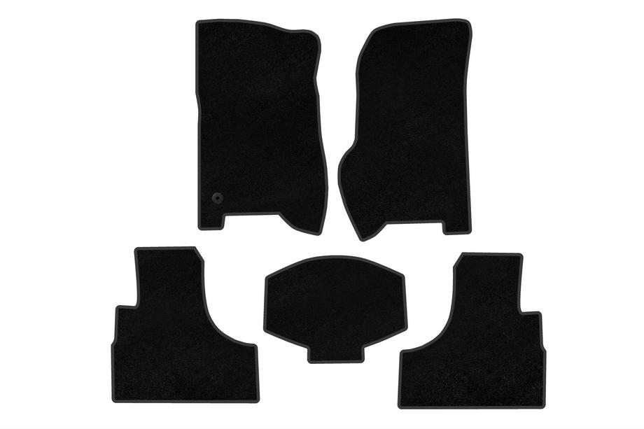 Jeep Cherokee/Liberty 2002-2007 рр. Килимки текстильні Deluxe (Чорний) Фото 1
