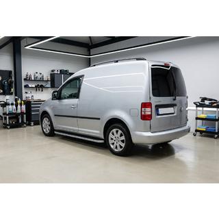Бокові пороги Tayga Grey (2 шт., алюміній) Volkswagen Caddy 2004-2010 рр. фото 1