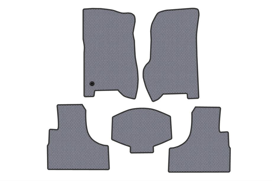 Jeep Cherokee/Liberty 2002-2007 рр. Гумові килимки Carsuit (Сірий) Фото 1