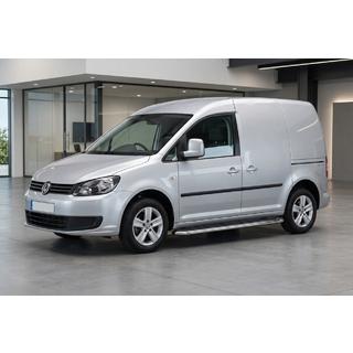 Бокові пороги Maydos V1 (2 шт., Алюміній ↗ нерж) Volkswagen Caddy 2010-2015 рр. фото 1