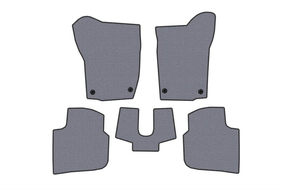 Seat Toledo 2012-2019 рр. Гумові килимки Carsuit (Сірий) Фото 1
