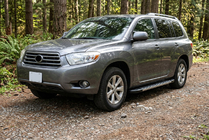 Toyota Highlander 2008-2013 рр. Бокові пороги Duru (2 шт., Алюміній) фото 1
