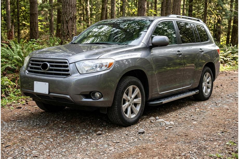 Toyota Highlander 2008-2013 рр. Бокові пороги Duru (2 шт., Алюміній) Image