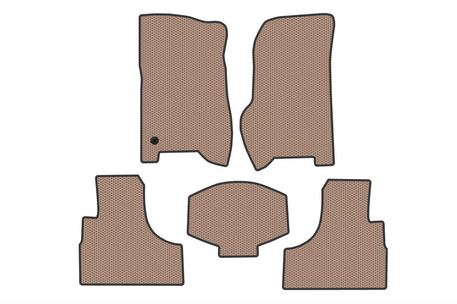 Jeep Cherokee/Liberty 2002-2007 рр. Гумові килимки Carsuit (Бежевий) Фото 1
