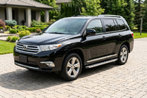 Toyota Highlander 2008-2013 рр. Бокові пороги Fullmond (2 шт., Алюміній) фото 1