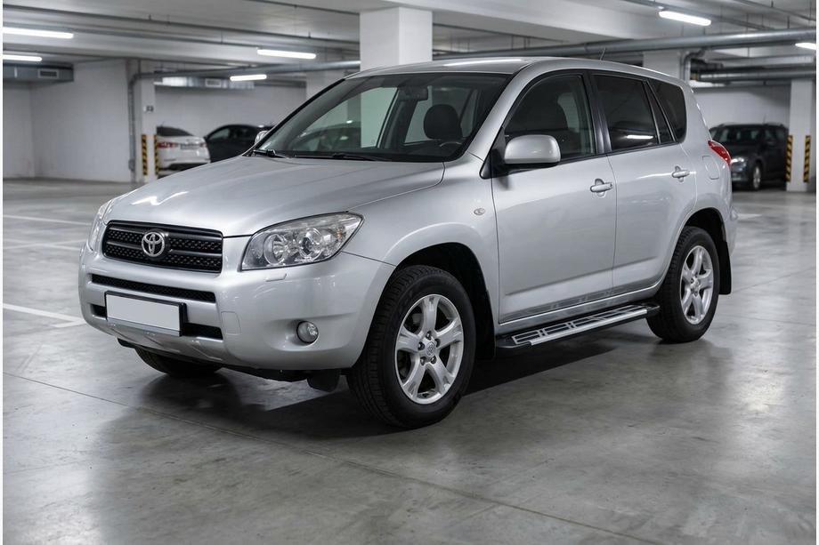 Toyota Rav 4 2006-2013 рр. Бокові пороги Sunrise (2 шт., алюміній) Фото 1