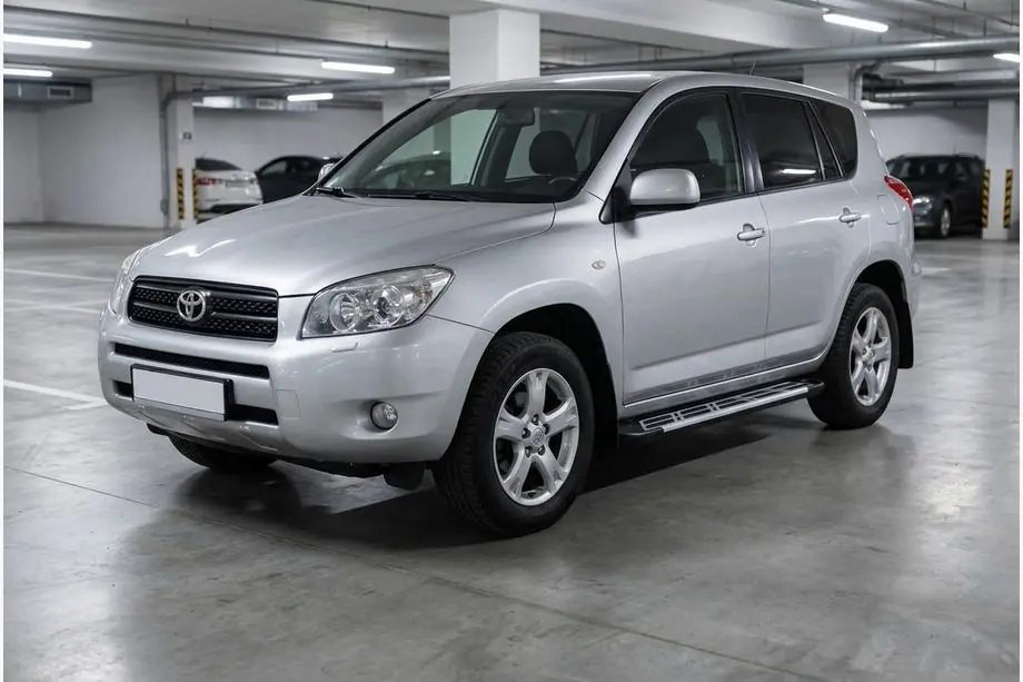 Toyota Rav 4 2006-2013 рр. Бокові пороги Sunrise (2 шт., алюміній) Image