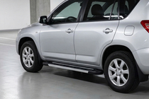 Toyota Rav 4 2006-2013 рр. Бокові пороги RedLine V1 (2 шт., Алюміній) фото 1