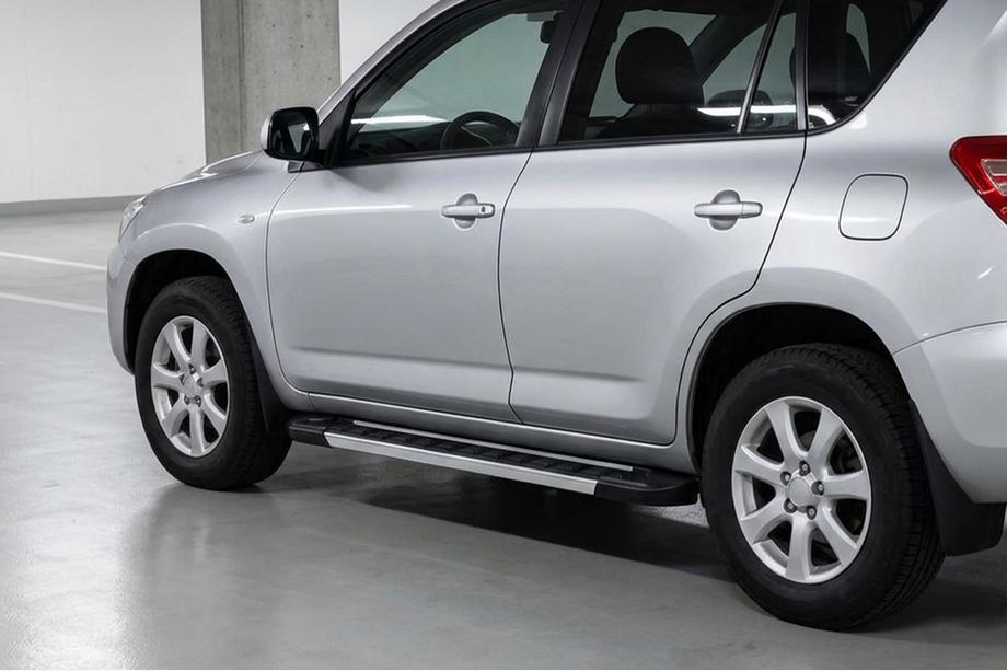 Toyota Rav 4 2006-2013 рр. Бокові пороги RedLine V1 (2 шт., Алюміній) Image