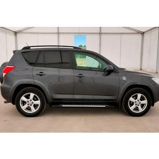 Бокові пороги Line (2 шт., Алюміній) Toyota Rav 4 2006-2013 рр. фото 2