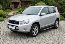 Toyota Rav 4 2006-2013 рр. Бокові пороги Duru (2 шт., Алюміній) фото 1