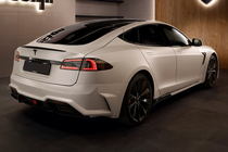 Tesla Model S 2012- рр. Комплект обвісів LRT-Design Carbon фото 8