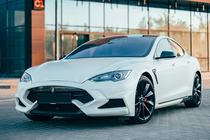 Tesla Model S 2012- рр. Комплект обвісів LRT-Design Carbon фото 1