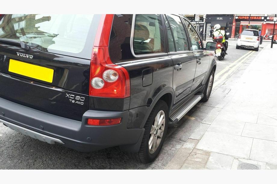 Volvo XC90 2002-2014 рр. Бокові пороги Allmond Grey (2 шт., алюміній) Фото 2