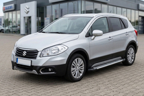 Suzuki SX4 S-Cross 2013-2016 рр. Бокові пороги Line (2 шт., Алюміній) фото 1