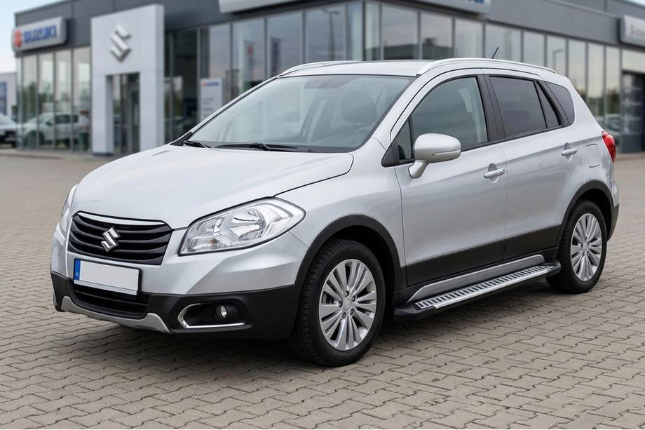 Suzuki SX4 S-Cross 2013-2016 рр. Бокові пороги Line (2 шт., Алюміній) Image