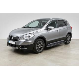 Бокові пороги Bosphorus Black (2 шт., Алюміній) Suzuki SX4 S-Cross 2013-2016 рр. фото 1