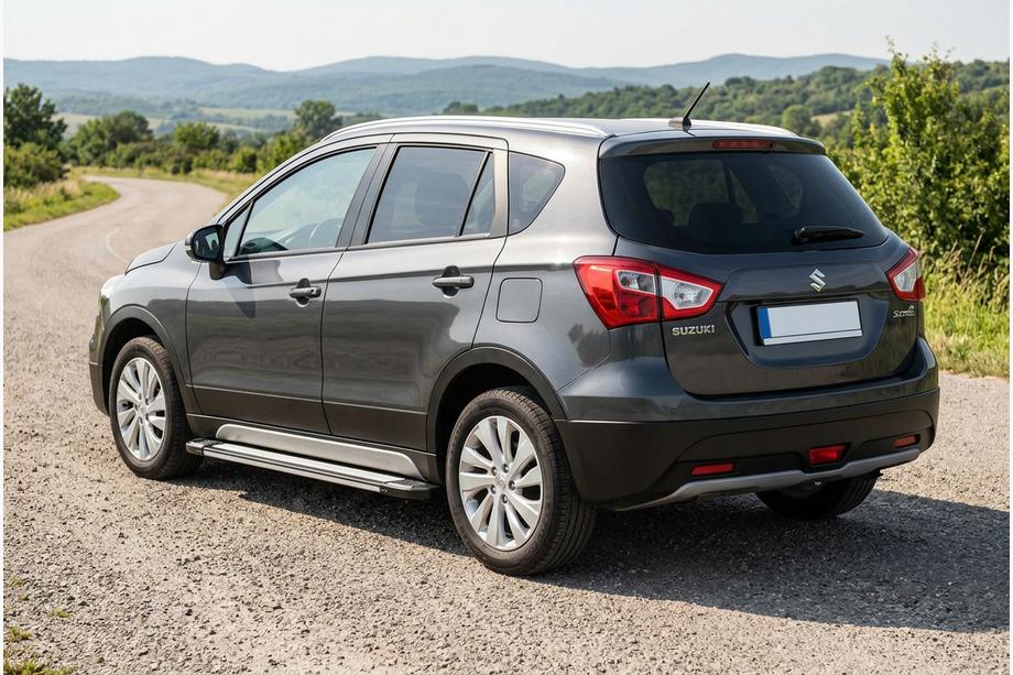 Suzuki SX4 S-Cross 2013-2016 рр. Бокові пороги Rainbow (2 шт., Алюміній) Image