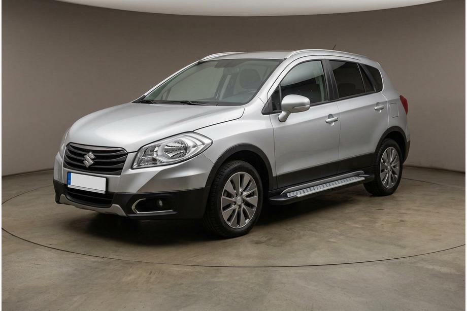 Suzuki SX4 S-Cross 2013-2016 рр. Бокові пороги Allmond Grey (2 шт., Алюміній) Фото 1
