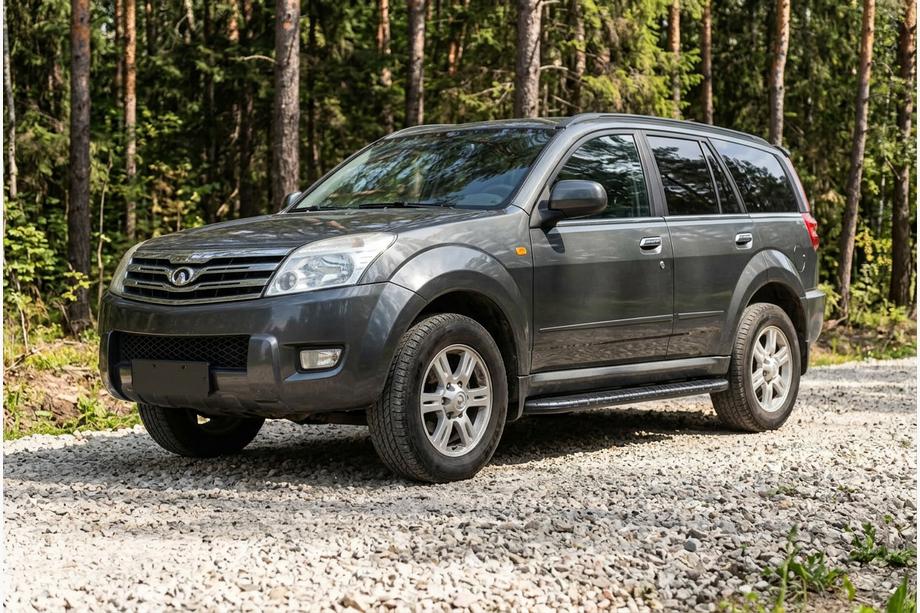 GreatWall Haval/Hover H3 2005-2013 рр. Бокові пороги Bosphorus Black (2 шт., Алюміній) Image