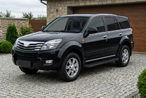 GreatWall Haval/Hover H3 2005-2013 рр. Бокові пороги RedLine Black (2 шт., Алюміній) фото 1