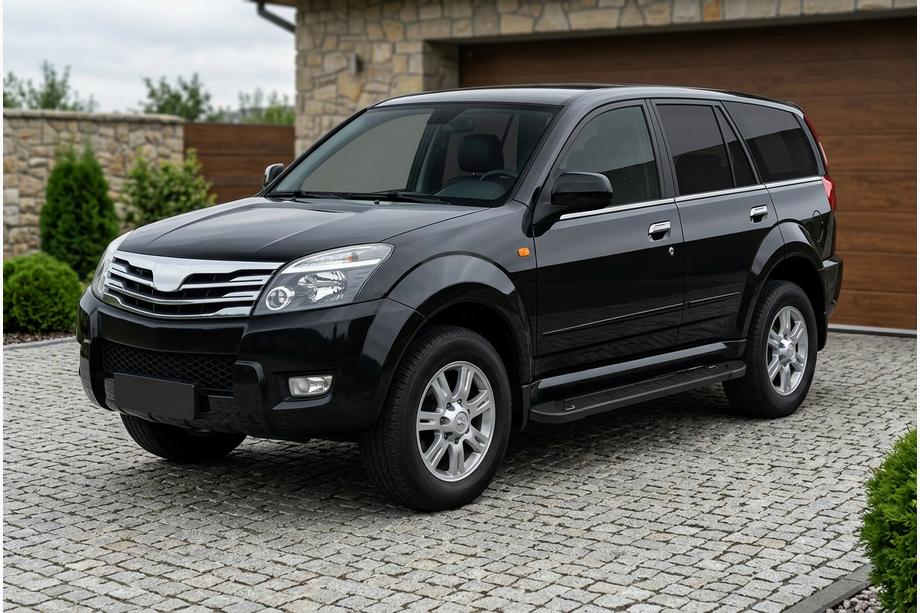 GreatWall Haval/Hover H3 2005-2013 рр. Бокові пороги RedLine Black (2 шт., Алюміній) Image