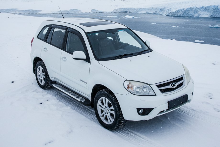 Chery Tiggo 3 2005- рр. Бокові пороги Line (2 шт., алюміній) Image