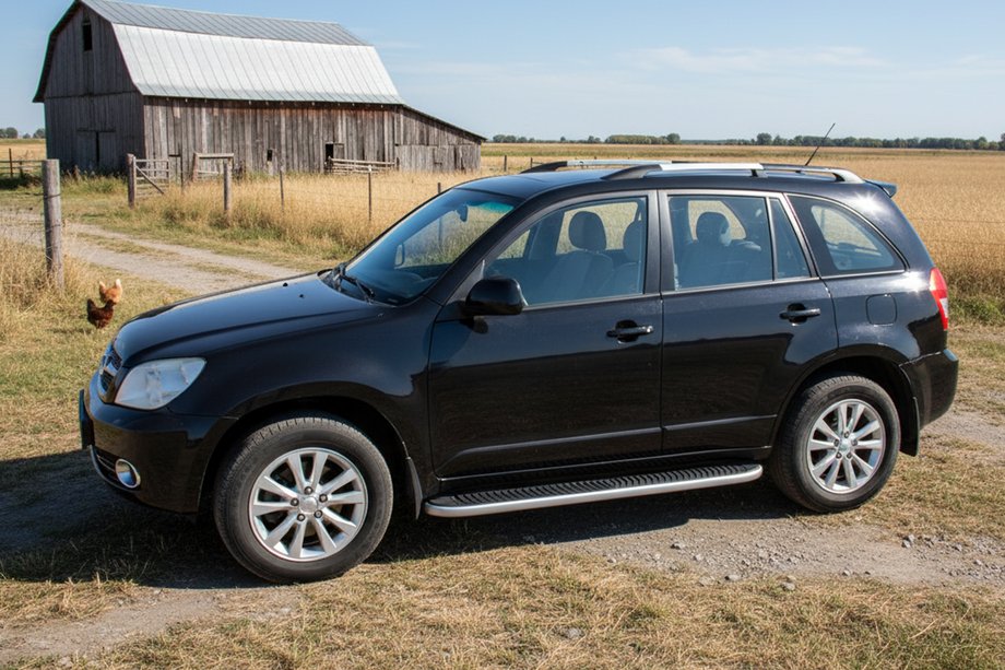 Chery Tiggo 3 2005- рр. Бокові пороги Tayga (2 шт., алюміній) Image