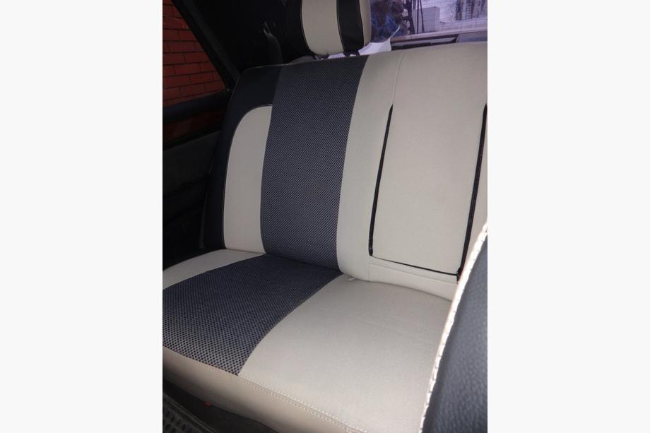 Mercedes E-class W124 1984-1997 рр. Авточохли (кожзам↗тканина, Premium) Фото 7