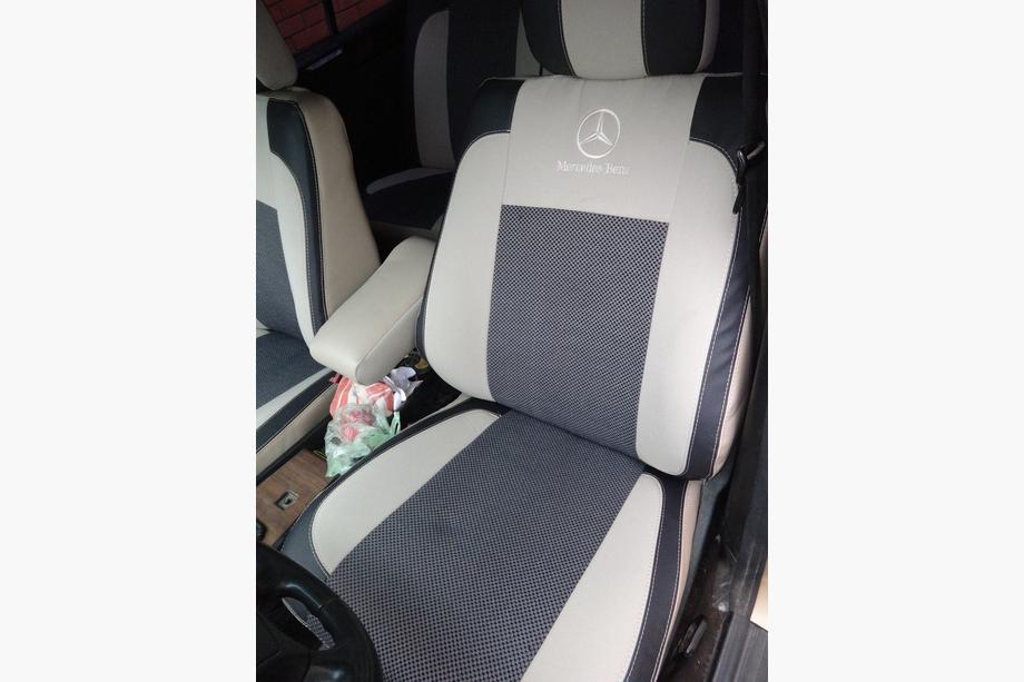 Mercedes E-class W124 1984-1997 рр. Авточохли (кожзам↗тканина, Premium) Фото 10
