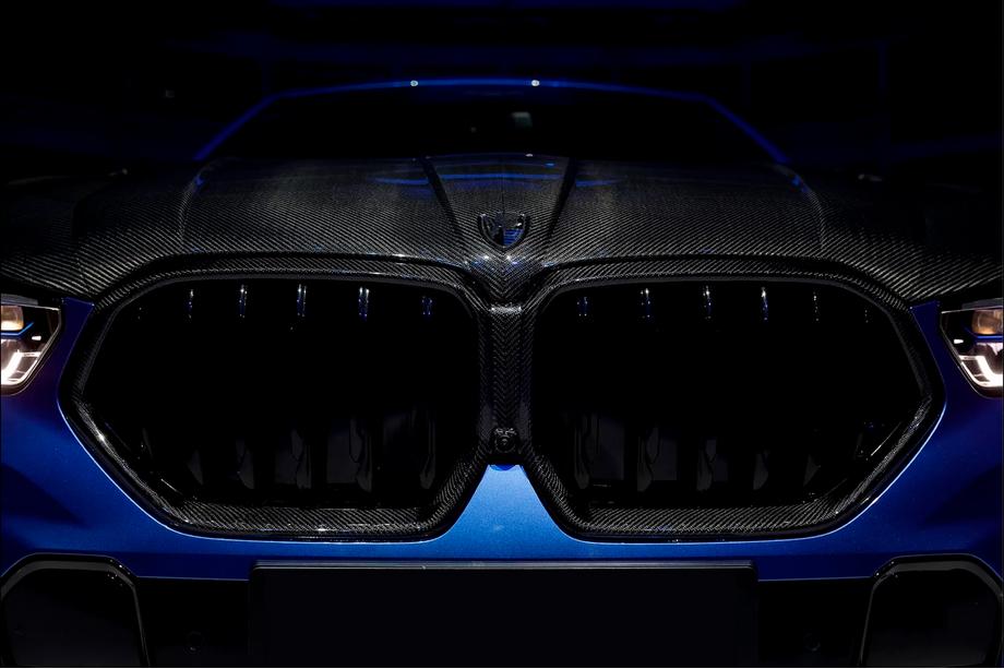 BMW X6 G06 2019-2027 рр. Обведення решітки LRT (2023+, Карбон) Фото 1