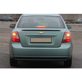 Задній захист AK002 Black (42мм, нерж.) Chevrolet Lacetti 2003-2024 рр. фото 2