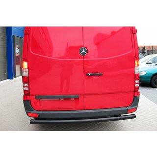 Задній захист AK002 Black (нерж.) Mercedes Sprinter W906 2006-2018 рр. фото 2