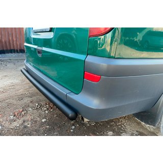 Задня дуга AK002 Black (нерж.) Mercedes Vito W639 2004-2014 рр. фото 2