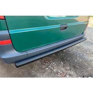 Задня дуга AK002 Black (нерж.) Mercedes Vito W639 2004-2014 рр. фото 4