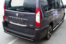 Citroen Jumpy 2007-2017 рр. Задня дуга Black (нерж.) фото 1