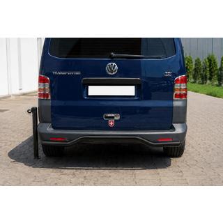 Задня дуга хвиля AK006 Black (нерж) Volkswagen T5 Caravelle 2004-2010 рр.