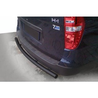 Задня дуга AK002 Black (нерж.) Hyundai H300, H1, Starex 2008-2020 рр.