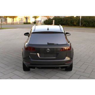 Задня дуга Black (нерж) Volkswagen Touareg 2010-2018 рр. фото 1